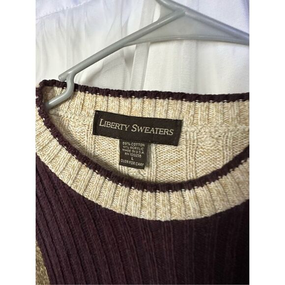 Vintage Liberty Sweaters Cotton Acrylic Blend Sweater - Picture 3 of 5